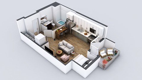 The Fifty Five Fifty 3D Floor Plan - A9